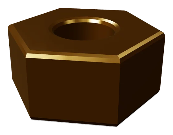Nuts & Acme stem nuts, rendered