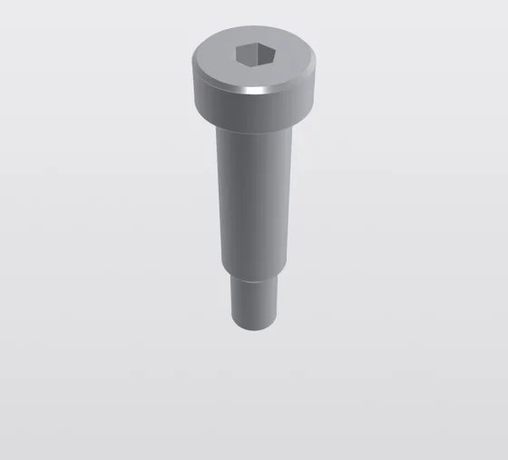 Custom shoulder bolts, rendered